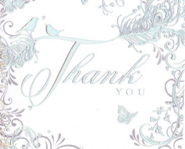 Georgina Thank you card front